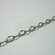 Antique Silver Small Hammered Cable Chain